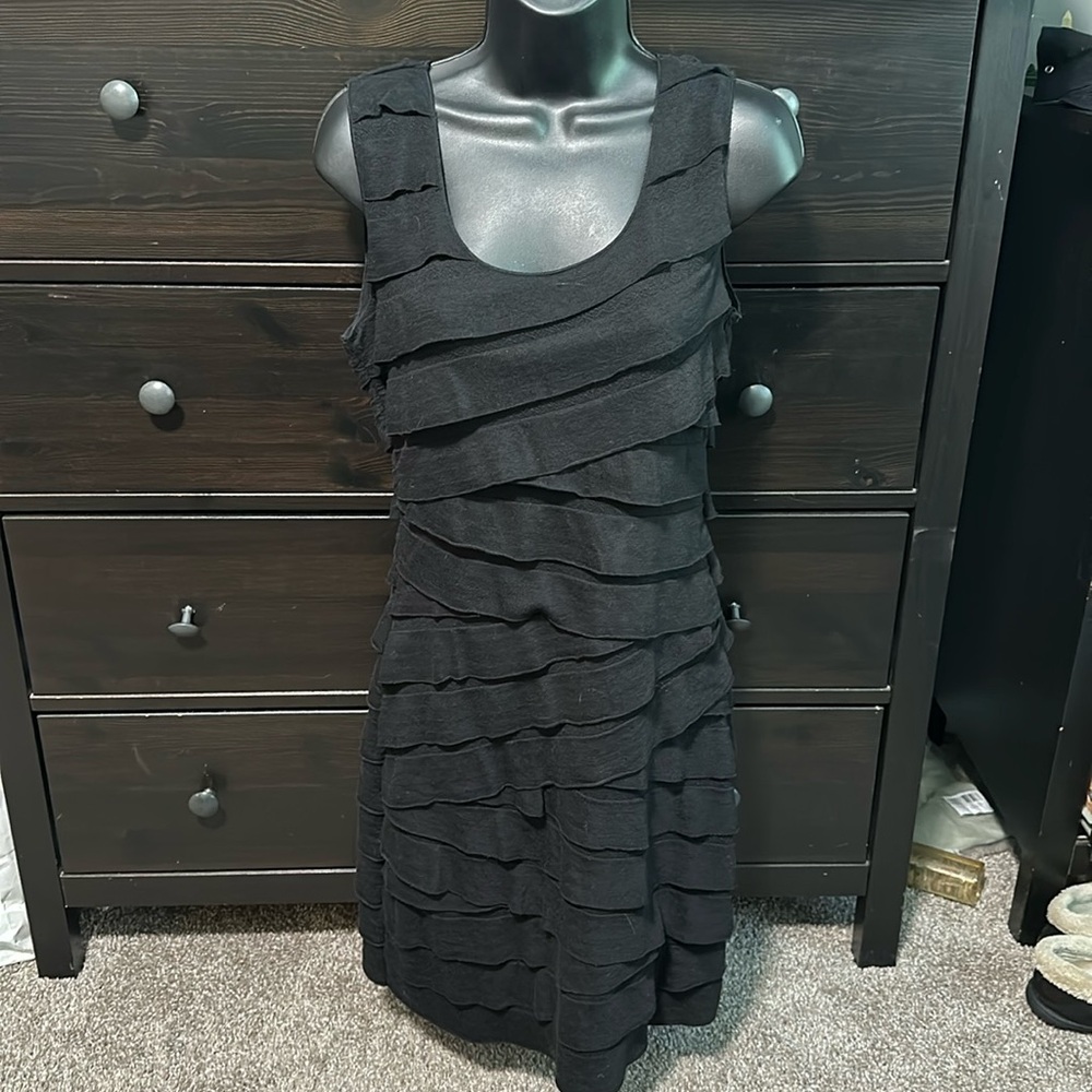 Size Medium Black Ruffle Dress